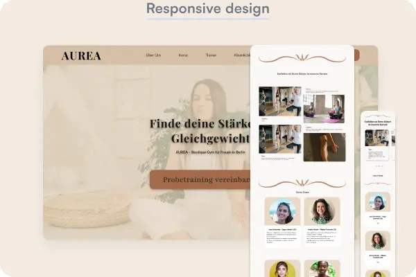 Project Aurea Rsponsive Design Bild